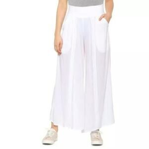 New Studio West Crochet Pull-On Lightweight Wide Les Pants